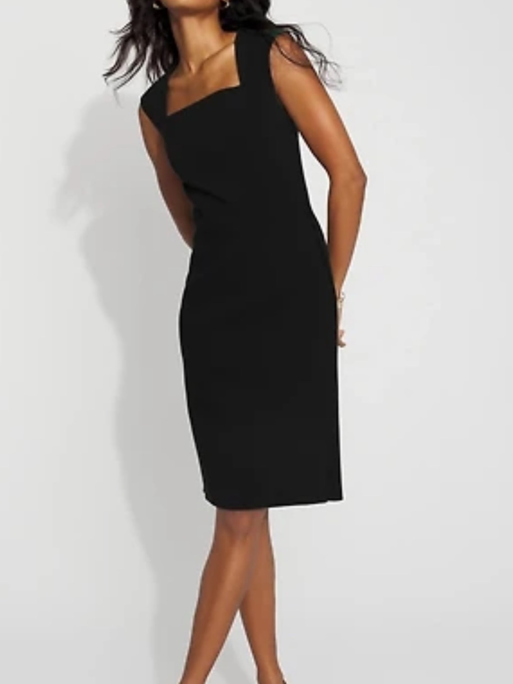 WHBM Black Sheath Dress